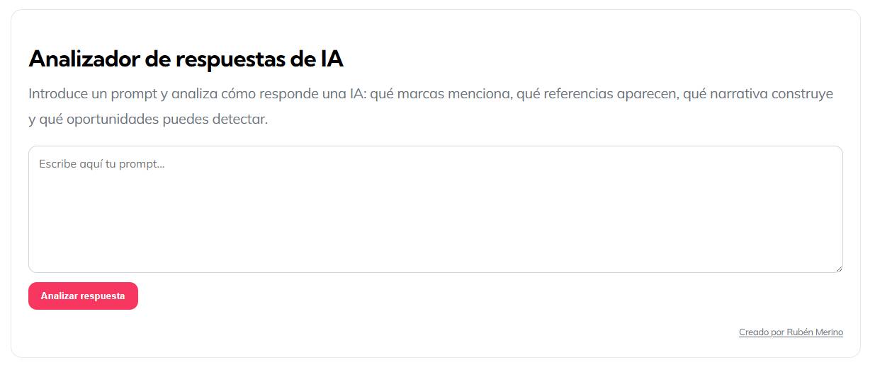 Herramienta para analizar las respuestas de ChatGPT y otras IAs